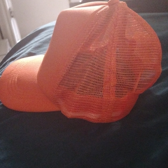 Vibrant Orange Baseball Cap Adjustable Unisex - Picture 3 of 6